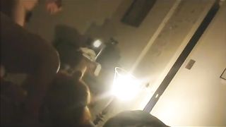 Goth Lauren romping t-model and furry elder stud part trio