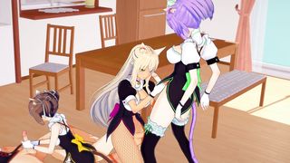 Nekopara: Futa Romp - Coconut, Maple, Azuki, Cinnamon