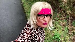 RISKY HIKING REALM AMBLING TRAIL NAKEDNESS ASS-FUCK w Phat Faux-Cock! Sissy CD TRANS