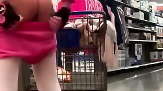 SUPAH WHOREY at WALMART, BACKSIDE CUTOFFS, ARSE CHEEKS