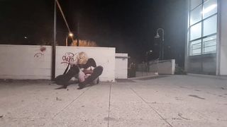 Smallish Pipe T-Girl Sissy Breezy Shows and Rails Meaty Fuck Stick in Public