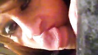 Kylee Queen the juicy lil' sissy providing super-naughty father a suck off with her succulent tiny facehole up close glance