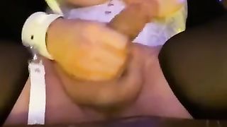 Crossdresser Yam-Sized Cum-Shot With Fucktoy