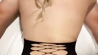 Crossdressing Sissy Bitch Gets Facial Cumshot