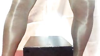 SISSY FUCKSLUT PLAYS WITH HARD-ON PLOWING HUMUNGOUS DONK CREVICE