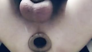 TGirl Packs Her Fuck Hole in Virginity