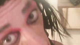 Lea the tramp kept on a leash and taught as I deserve