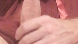 She-Male sounding in a uber-sexy crimson babydoll