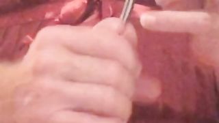 She-Male sounding in a uber-sexy crimson babydoll