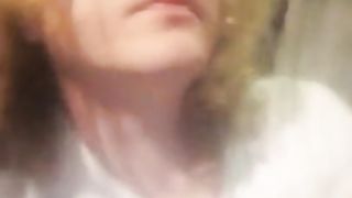 Sissy swallows pee and dildoing