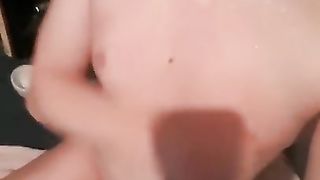 Sissy solo jism have fun (faux jizm)