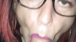 Crossdress blowing parent spear