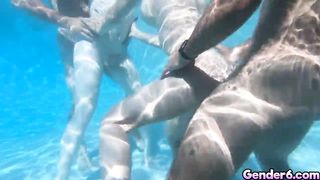 Killer shemales nailed in mind-blowing Trans Pool Soiree (Aubrey Kate, Khloe Kay, Del Rio, Shiri Allwood, Korra Del Rio)