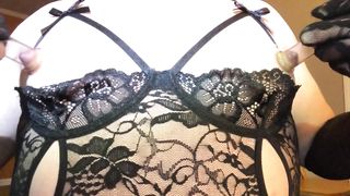 Sissy undergarments nip pumping