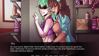 Futa Dom World - Slobber roasted masculine by yam-sized futas (six)