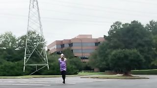 Scarf restrain bondage bi-atch Outdoor