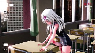 After College With Hermaphroditism Ro-chan & Shimakaze (MMD Futa)