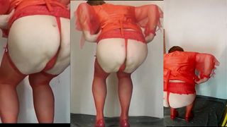 I enjoy crossdress in crimson 68