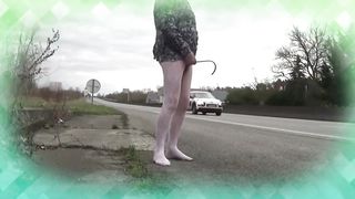 transgender travesti road sounding   outdoor  ten