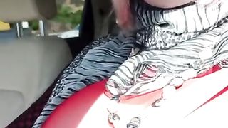 Real dogging Bitch Alina drills in the Park and in Parking pile