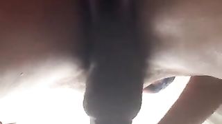 dark-hued ladyboy ginormous pecker