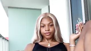 hotty transgender princess masturbating in balcony