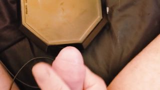 Tonguing my yam-sized popshot for Dominatrix Sonya