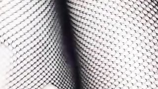 Trap mega-bitch fishnets stockings