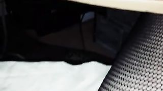 Trap mega-bitch fishnets stockings