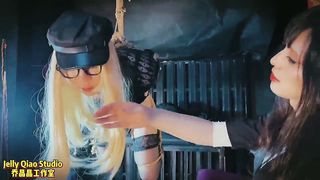 Japanese tranny Nut Nectar Qiao hung restrain bondage sadism & masochism fucky-fucky