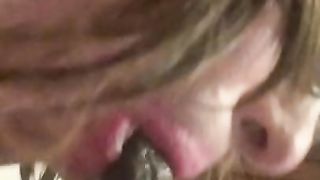 Sissy Cameron Paige luving this stunning BIG BLACK COCK