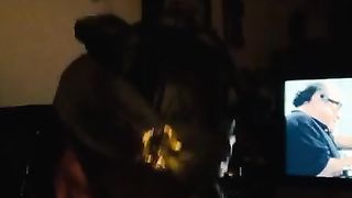 CD sissy coerced to inhale big black cock fuck stick as penalty