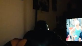 CD sissy coerced to inhale big black cock fuck stick as penalty