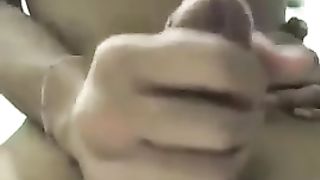 Thai Tranny fapping cum shot