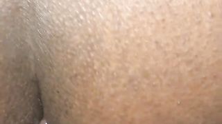 PLUS-SIZE Shemale rockets on BIG BLACK COCK