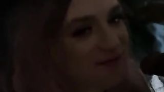 Rebecca gets face banged and jism down hatch