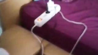 Transgirl gargles her sir