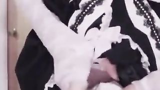 Japanese CD Crossdresser Wanks