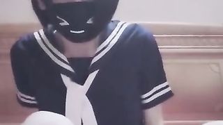 Japanese Crossdresser Uniform Fap
