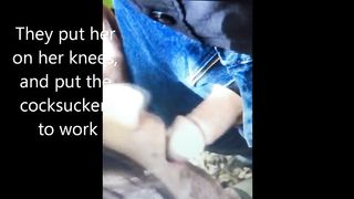 Taking Sissy Lora into the forest