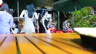 She-Male Cartun in Bangkok Street Pub