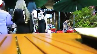 She-Male Cartun in Bangkok Street Pub