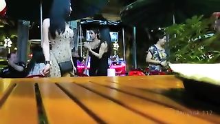 She-Male Cartun in Bangkok Street Pub