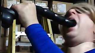 Crossdress Blue Sundress BLOW-JOB Drink