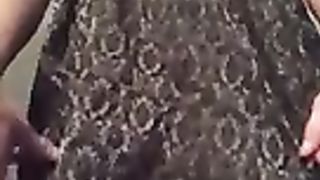 Toying with my girlcock and spanking my bum