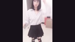 Exhibicionist Chinese Shemale selfie stick vids showing it