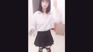 Transgender from Asia enjoy to have fun with her bone in Public