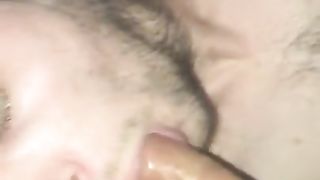 Guzzling She-Male Spunk