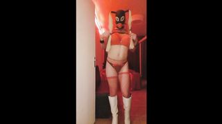 Sissy girl mask mischievous