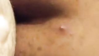 Elastic culo sissy mega-slut taunting a lil' man sausage